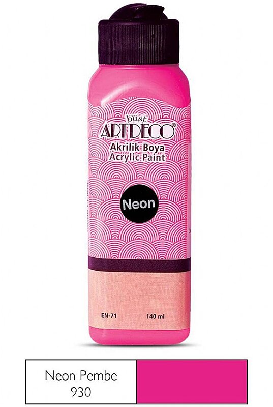 ARTDECO 070R AKRİLİK BOYA 930 NEON PEMBE 140ml (Y-070R-930)