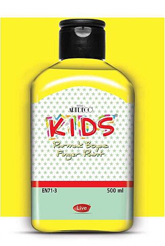 ARTDECO 118L KİDS PARMAK BOYASI 150 SARI 500ml (Y-118L-150) - 1