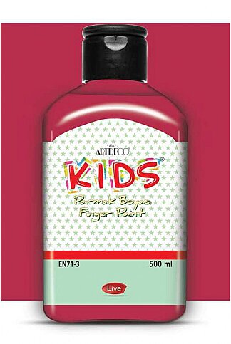 ARTDECO 118L KİDS PARMAK BOYASI 340 KIRMIZI 500ml (Y-118L-340) - 1