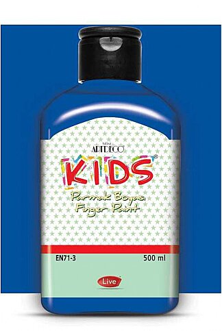 ARTDECO 118L KİDS PARMAK BOYASI 450 MAVİ 500ml (Y-118L-450) - 1