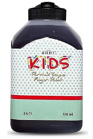 ARTDECO 118L KİDS PARMAK BOYASI 790 SİYAH 500ml (Y-118L-790) - 1