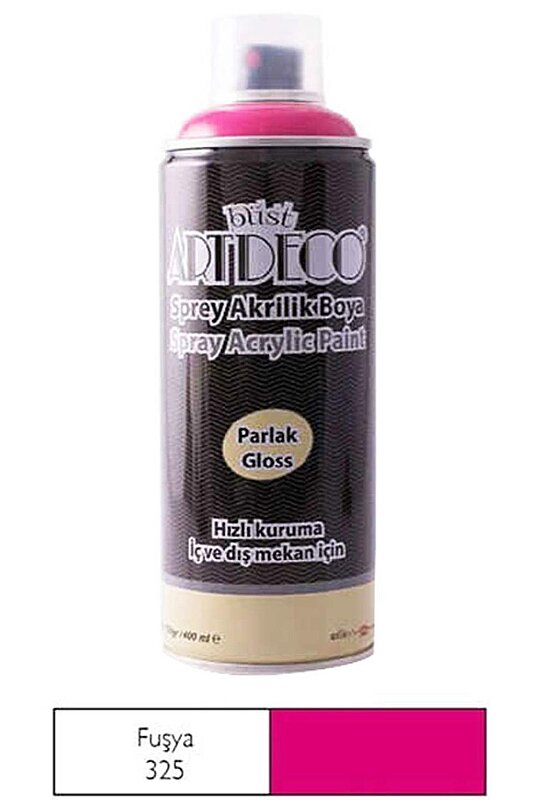 ARTDECO SPREY AKRİLİK BOYA 325 FUŞYA 400ml (Y-400-325)