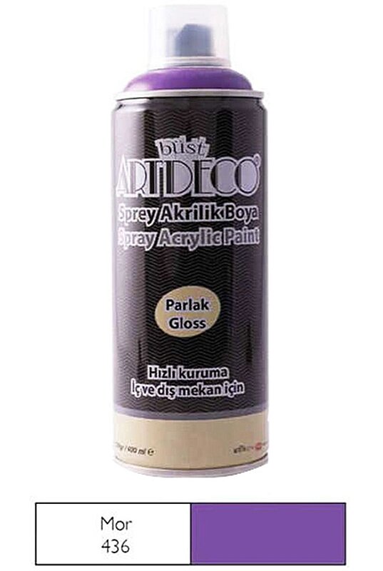 ARTDECO SPREY AKRİLİK BOYA 436 MOR 400ml (Y-400-436)