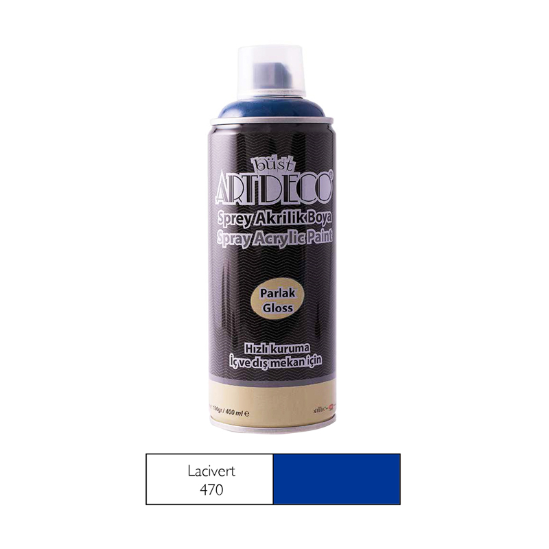 Artdeco Sprey Akrilik Boya 470 Lacivert 400Ml (Y-400)