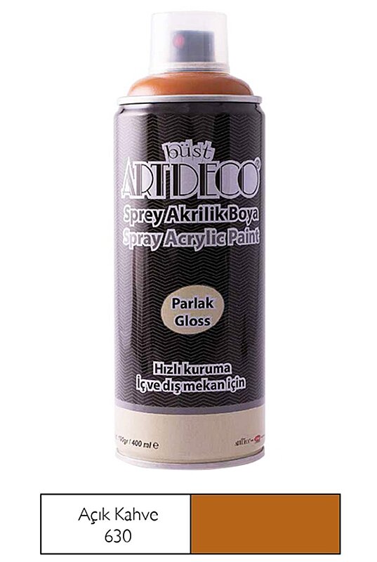 ARTDECO SPREY AKRİLİK BOYA 630 AÇIK KAHVE 400ml (Y-400-630)