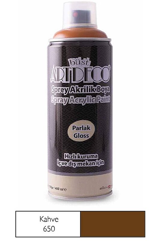 ARTDECO SPREY AKRİLİK BOYA 650 KAHVE 400ml (Y-400-650)