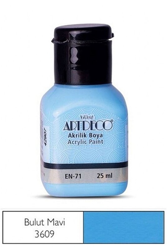 ARTDECO 070A AKRİLİK BOYA 3609 BULUT MAVİ 25ml (Y-070A-3609)