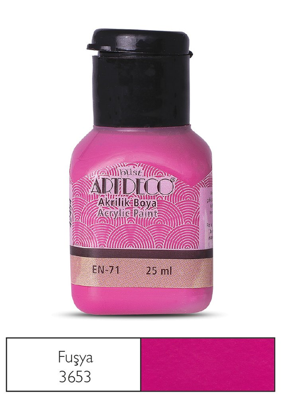 Artdeco 70A Akrilik Boya 3653 Fuşya 25Ml
