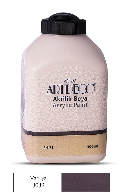 ARTDECO 070L AKRİLİK BOYA 3039 VANİLYA 500ml (Y-070L-3039)