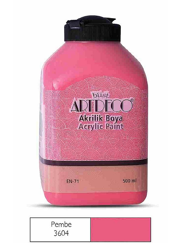 ARTDECO 070L AKRİLİK BOYA 3604 PEMBE 500ml (Y-070L-3604)