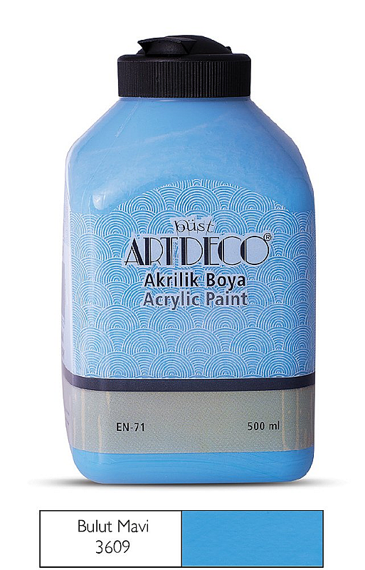 ARTDECO 070L AKRİLİK BOYA 3609 BULUT MAVİ 500ml (Y-070L-3609)