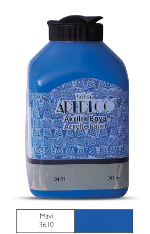 Artdeco 070L Akrilik Boya 3610 Mavi 500ml (Y-070L-3610) - 1