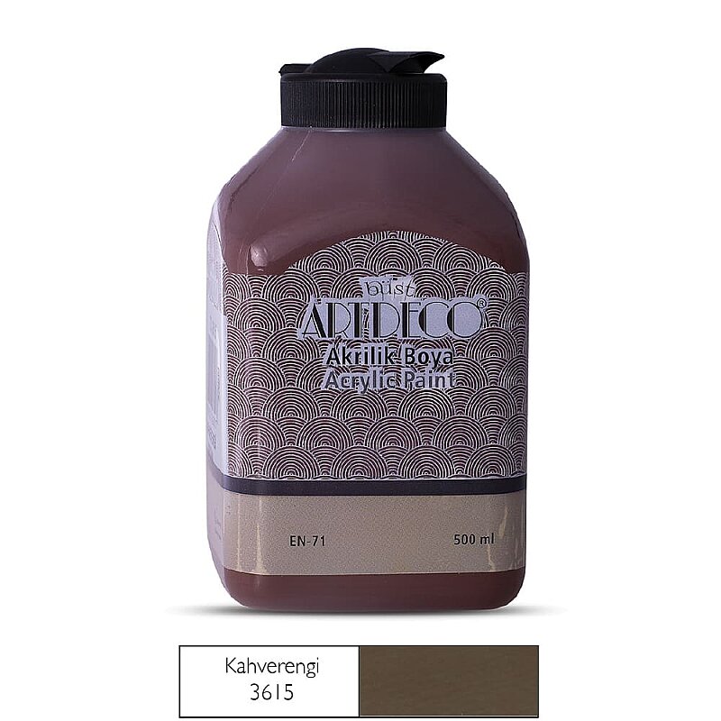 ARTDECO 070L AKRİLİK BOYA 3615 KAHVE 500ml (Y-070L-3615)