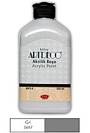 ARTDECO 070L AKRİLİK BOYA 3647 GRİ 500ml (Y-070L-3647) - ARTDECO