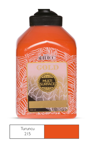 ARTDECO 70L GOLD AKRİLİK BOYA 215 TURUNCU 500ml - 1