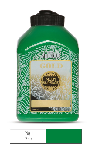 Artdeco 70L Gold Akrilik Boya 285 Yeşil 500Ml - 1