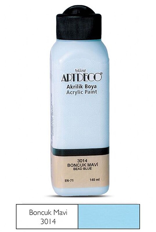 ARTDECO 070R AKRİLİK BOYA 3014 BONCUK MAVİ 140ml (Y-070R-3014)
