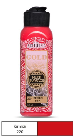 ARTDECO 70R GOLD AKRİLİK BOYA 220 KIRMIZI 140ml - 1