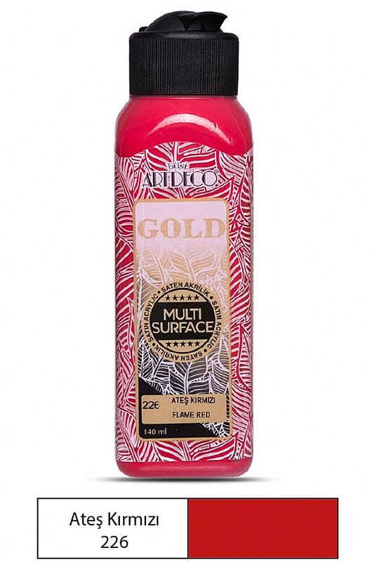 ARTDECO G70R GOLD AKRİLİK BOYA 226 ATEŞ KIRMIZI 140ml (Y-G70R-226)