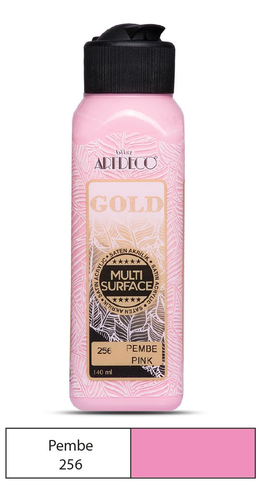 Artdeco 70R Gold Akrilik Boya 256 Pembe 140Ml - 1