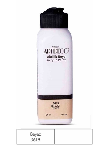 Artdeco 70R Gold Akrilik Boya 340 Beyaz 140Ml - 1
