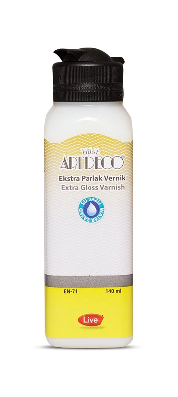 ARTDECO 73R SU BAZLI EKSTRA PARLAK VERNİK 140ml (04)