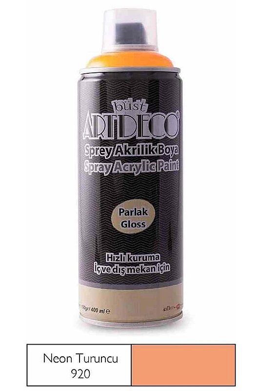 ARTDECO SPREY AKRİLİK BOYA 920 NEON TURUNCU 400ml (Y-400-920)