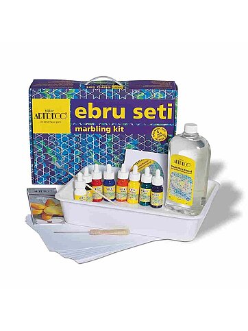 ARTDECO EBRU BAŞLANGIÇ SETİ 8 RENKx30ml (A4 TEKNELİ)(Y-016-ES8) - 1
