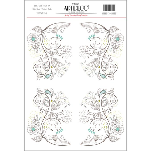 Artdeco Kolay Transfer Kağıdı 17x25 (Y-100-Kt17-5) - 1