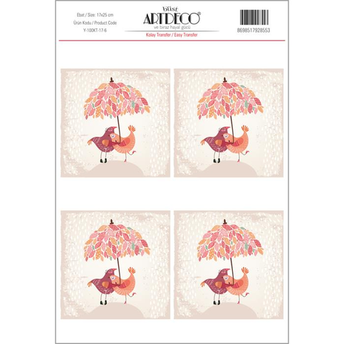 Artdeco Kolay Transfer Kağıdı 17x25 (Y-100-Kt17-6) - 1