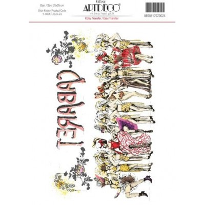 Artdeco Kolay Transfer Kağıdı 25x35 (Y-100-Kt25-23) - 1