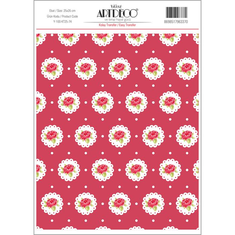 Artdeco Kolay Transfer Kağıdı 25x35 (Y-100-Kt25-74) - 1