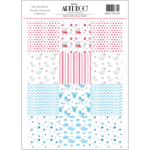 Artdeco Kolay Transfer Kağıdı 25x35 (Y-100-Kt25-76) - 1