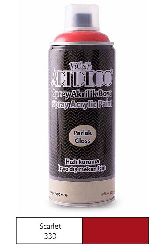 ARTDECO SPREY AKRİLİK BOYA 330 SCARLET 400ml (Y-400-330)