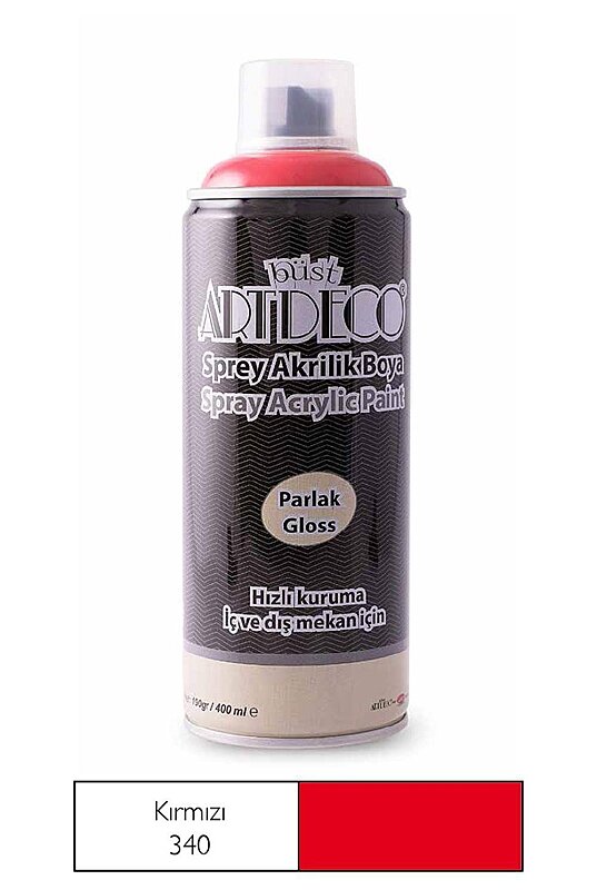 ARTDECO SPREY AKRİLİK BOYA 340 KIRMIZI 400ml (Y-400-340)