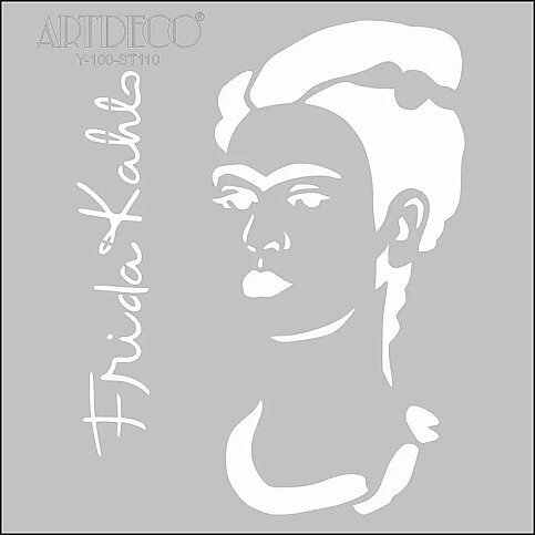ARTDECO ST110 STENCİL BOYAMA ŞABLONU FRİDA KAHLO 30x30 (Y-100-ST110) - 1