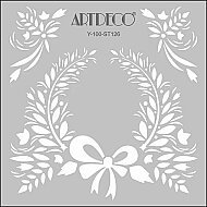 ARTDECO ST126 STENCİL BOYAMA ŞABLONU ORGANİC 30x30cm (Y-100-ST126) - ARTDECO