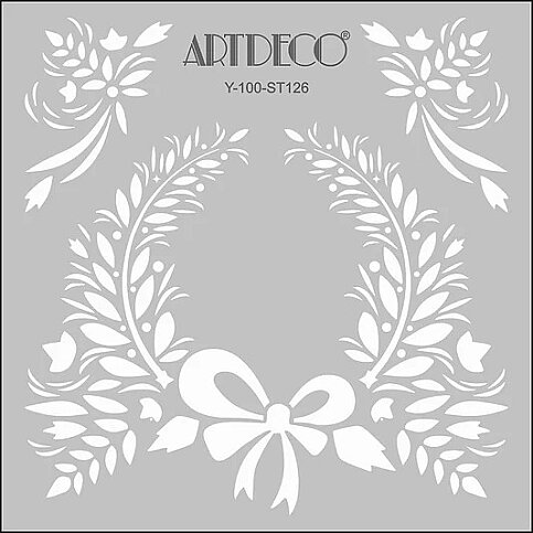 ARTDECO ST126 STENCİL BOYAMA ŞABLONU ORGANİC 30x30cm (Y-100-ST126) - 1