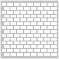 ARTDECO ST130 STENCİL BOYAMA ŞABLONU TUĞLA DESENİ 30x30cm (Y-100-ST130) - ARTDECO