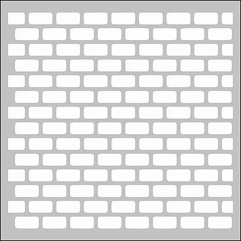 ARTDECO ST130 STENCİL BOYAMA ŞABLONU TUĞLA DESENİ 30x30cm (Y-100-ST130) - 1