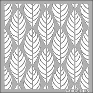ARTDECO ST145 STENCİL BOYAMA ŞABLONU YAPRAKLAR 30x30cm (Y-100-ST145) - ARTDECO