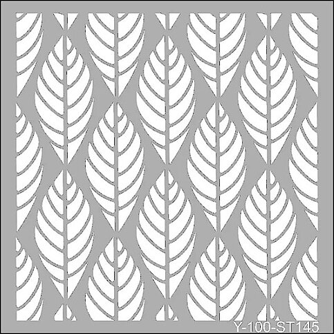 ARTDECO ST145 STENCİL BOYAMA ŞABLONU YAPRAKLAR 30x30cm (Y-100-ST145) - 1