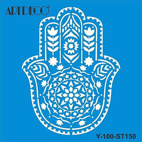 ARTDECO ST150 STENCİL BOYAMA ŞABLONU EL BOYAMA ŞABLONU STENCİL 30x30cm (Y-100-ST150) - 1