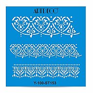 ARTDECO ST153 STENCİL BOYAMA ŞABLONU OTANTİK BORDÜR 30x30cm (Y-100-ST153) - ARTDECO