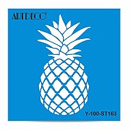 ARTDECO ST163 STENCİL BOYAMA ŞABLONU ANANAS 30x30cm (Y-100-ST163) - ARTDECO