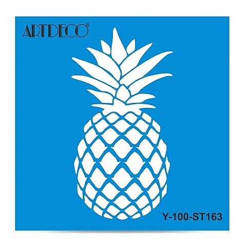 ARTDECO ST163 STENCİL BOYAMA ŞABLONU ANANAS 30x30cm (Y-100-ST163) - 1