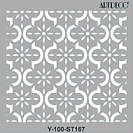 ARTDECO ST167 STENCİL BOYAMA ŞABLONU OTANTİK DESEN 30x30cm (Y-100-ST167) - ARTDECO