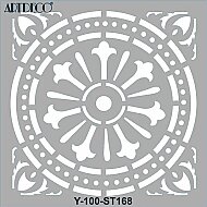 ARTDECO ST168 STENCİL BOYAMA ŞABLONU GEOMETRİK DESEN FAYANS 30x30 (Y-100-ST168) - ARTDECO