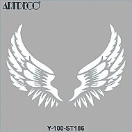 ARTDECO ST186 STENCİL BOYAMA ŞABLONU MELEK KANADI 30x30cm (Y-100-ST186) - ARTDECO