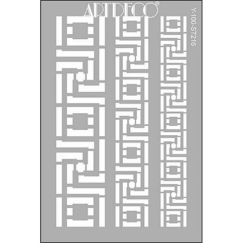 ARTDECO ST216 STENCİL BOYAMA ŞABLONU BORDÜR A4 (Y-100-ST216) - 1